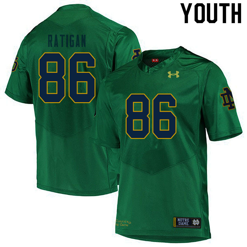 Youth #86 Conor Ratigan Notre Dame Fighting Irish College Football Jerseys Sale-Green